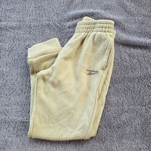 Reebok Tan Sweatpants with Elastic Cuffs